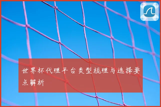 世界杯代理平台类型梳理与选择要点解析
