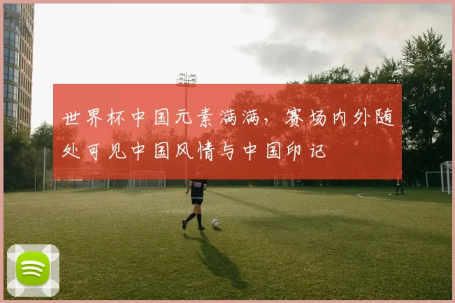世界杯中国元素满满，赛场内外随处可见中国风情与中国印记
